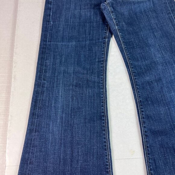 7 For All Mankind Jeans Women's 28x30* Ginger Flare Low Rise Blue Denim Tag 26 - Picture 5 of 16